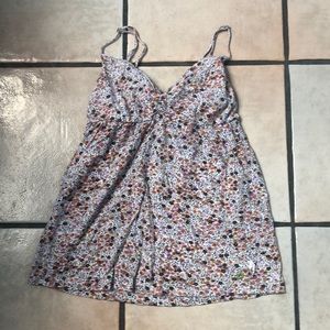 Billabong spaghetti strap tank with built in shelf bra women’s M